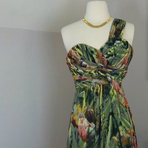 TED BAKER LONDON Floral Tecla Dress Maxi -Size O